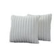 thumbnail image 1 of Style 1 Fundas de almohada decorativas con textura moderna de piel sintética de felpa, 18x18 pulgadas, paquete de 2, fundas de almohada cuadradas peludas decorativas bohemias para, 1 of 5