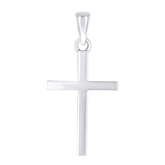 925 Sterling Silver Unisex Without Cz Cross Religious Charm Pendant Pendant Necklace for Men Women