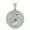 White Gold Finish, variant on Real Genuine 3.00 Cwt Moissanite Diamond Zodiac Astrology Birth Sign Lucky Aquarius Water Bearer Horoscope 14K Gold Finish Pendant Charm Set
