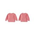 thumbnail image 2 of Miaouyo Kids Baby Boys Girls Knit Fall Sweater 0 3 6 9 12 18 24 Months 2T 3T 4T 5T Fashionable Versatile Solid Color Crew Neck Long Sleeve Tops, 2 of 9