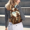 thumbnail image 5 of Xecao Western Rabbit Cowboy Canvas College Laptop Backpack, a durable rucksack designed for both men and women, ideal for travel, school, and daily use-Medium, 5 of 5
