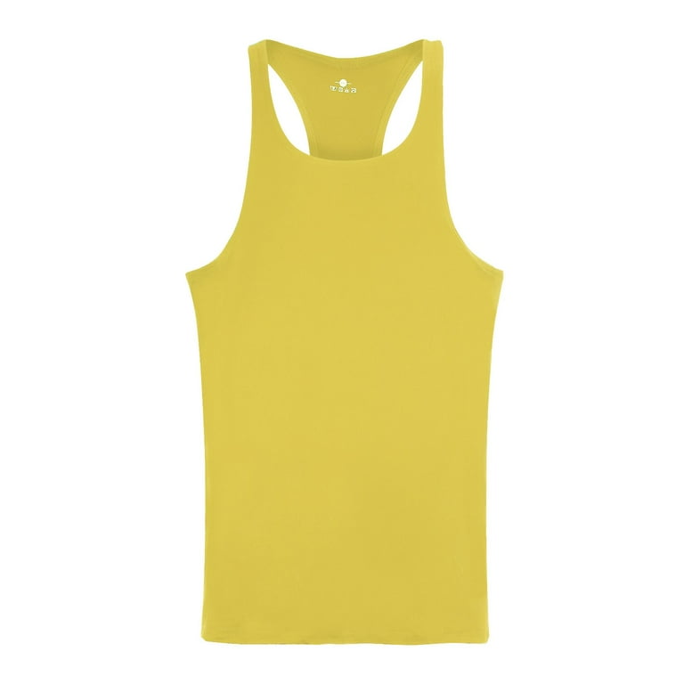 Men's Embossed Tank Tops | ShowMeWhatUWorkingWith Fashion 3XL / Golden Yellow