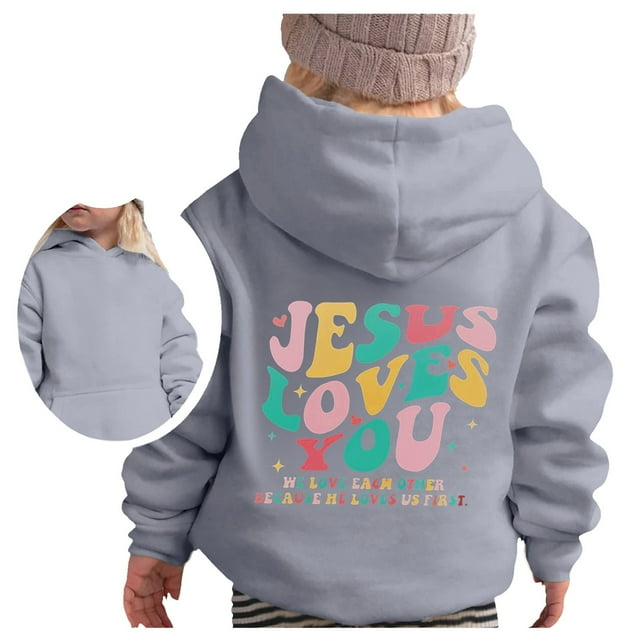 Sweat à Capuche Décontracté Imprimé Lettre pour Fille, Confortable pour un Usage Quotidien