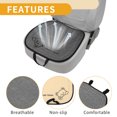 thumbnail image 4 of Ofertas Únicas 1 Pc 48x49cm Cojín Universal para Asiento de Automóvil - para Protección del Asiento de Conducción en Viajes en Coche Antideslizante - Lino Gris, 4 of 7
