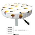 thumbnail image 2 of Light Bulb Pattern Clean Round Bar Stool Seat Covers, Elastic Round Chair Cover Stool Seat Slipcover Bar Stool Cushions Round Pad for 12-14 inch, 2 of 5