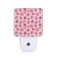 thumbnail image 1 of Fotbe Haear Strawberry Luz Nocturna LED, Luz de Noche con Sensor de Luz Natural de Anochecer a Amanecer, Se Enchufa a la Pared, Blanco Cálido 0.5W-US, 1 of 7
