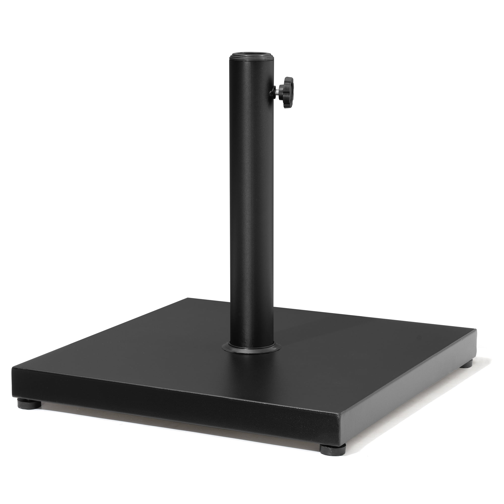 backyard creations polycrete black 48 lb patio umbrella base vidaXL Umbrella Base Black Polyethylene and concrete 55 lb