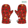 thumbnail image 2 of Christmas Tree Pattern Cold Weather Mittens Cozy Gloves with Adjustable Fit Perfect for Outdoor Fun, 2 of 7