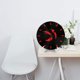 thumbnail image 3 of Reloj de pared redondo divertido y picante con pimientos rojos - Reloj de pared silencioso de 10 pulgadas que no hace tictac - Estilo rústico retro campestre decorativo para sala de estar, cocina,, 3 of 7