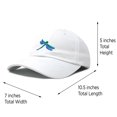 thumbnail image 3 of DALIX Dragonfly Womens Baseball Cap Fashion Hat in White, 3 of 7