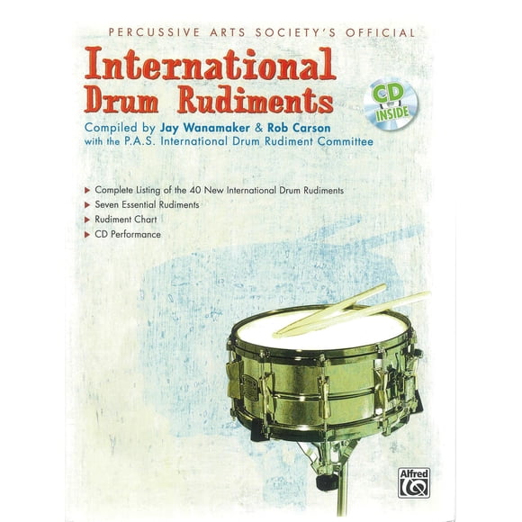 Book International Drum Rudiments con vídeo/audio en línea