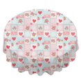 thumbnail image 2 of Pioneer Flower Floral Print Pattern Round Tablecloth 60 X 60 Inch, Wrinkle Resistant Wipeable Table Cloth for Kitchen Dining Picnic Patio Party, 2 of 6