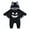 Black, variant on WERYOUNG Girls Boys Onesie Casual Long Sleeve Hooded Bat Halloween Jumpsuit Lovely Photography One-Pieces,Black,3-6 Months