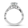 thumbnail image 4 of Oryn Jewelry 1.8 Ct Round Brilliant Moissanite Ring - 14K White Gold Plated Jewelry - Vintage Accent Solitaire Ring - Bridal Engagement Jewelry Set, 4 of 5