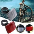 thumbnail image 5 of 2/6x Handlebar Mount Safe Reflector Bicycle Bike Front Rear Warning Red / White Q4R0, 5 of 6
