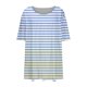 thumbnail image 5 of Tamaño Más Manga Corta Tops para las Mujeres Impreso Manga Corta Sólida Redonda Cuello Plegado Blusa, Poliéster Más Tamaño Superior, Lavado a Mano, 5 of 6