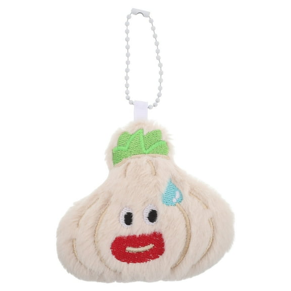 WHAMVOX Cute Plush Keychain For Car Keys Creative Handbag Accessories Plush Pendant For School Backpack Plush Toy Keychain Pendant Cute Garlic Bag Charm