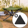 thumbnail image 4 of destyer Toile Camping Triangle Tabouret Tissu Voyage Randonnée Jardinage Randonnée Noir, 4 of 9