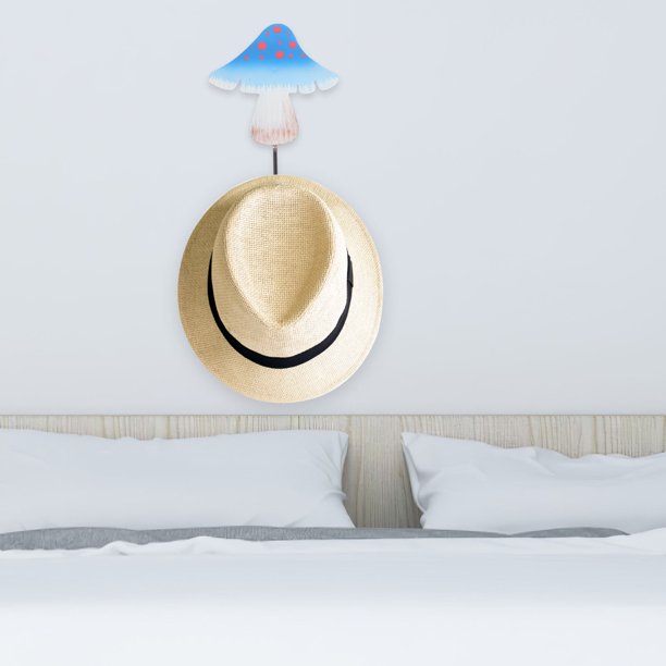 WASHWEPE Gancho Decorativo Azul Para Pared De Metal Ideal Para Organizar Llaves Y Abrigos