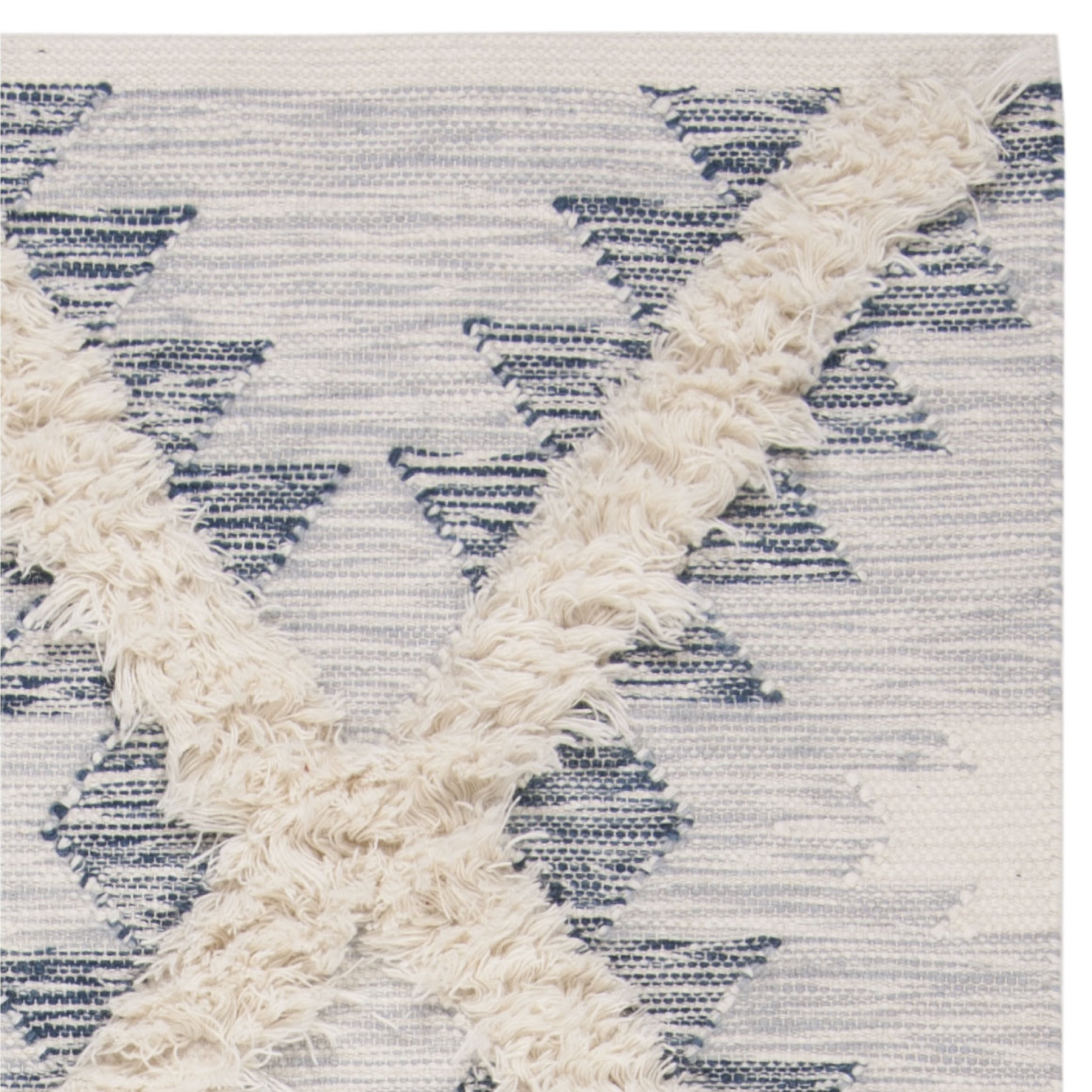 SAFAVIEH Kenya Kensington Geometric Diamonds Area Rug, Silver/Ivory, 9' x 12'