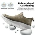 thumbnail image 4 of FitVille Mens Wide Slip on Walking Sneakers with Arch Support Breathable Hands Free Slip on Shoes for Men, 4 of 7