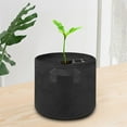 thumbnail image 4 of Bolsa de plantación gruesa de tela no tejida, bolsa de cultivo de vegetales y plantas, macetero para jardín, uso doméstico, negro (50 galones (75Dx40H)), 4 of 11
