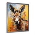thumbnail image 2 of Designart "Horizon of Countryside Donkey IV" Animals Framed Wall Art - Traditional Brown Donkey Living Room Framed Canvas Art, 2 of 6