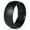 Black, variant on Silicone Wedding Ring for Men by RINFIT - Male Rubber Wedding Bands - Step Edge Design