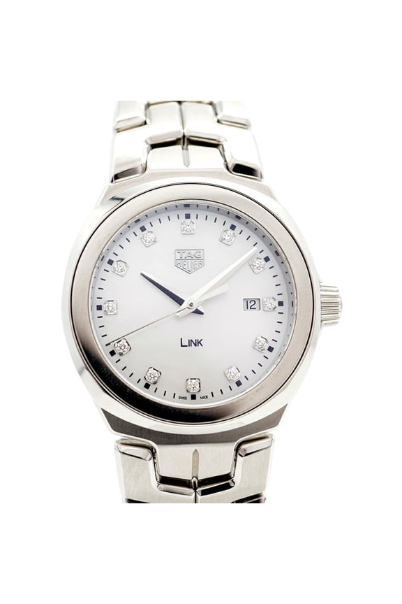 Pre-Owned Tag Heuer Link WBC1312 White Dial Women's Watch