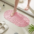 thumbnail image 5 of Up to 50% off Kbndieu Bath Tub and Shower Mat, Non Slip Bath Mat with Drain Holes and Suction Cups for Bathroom Stall and Tub Floor, Bathroom Essentials (Pink), 5 of 6
