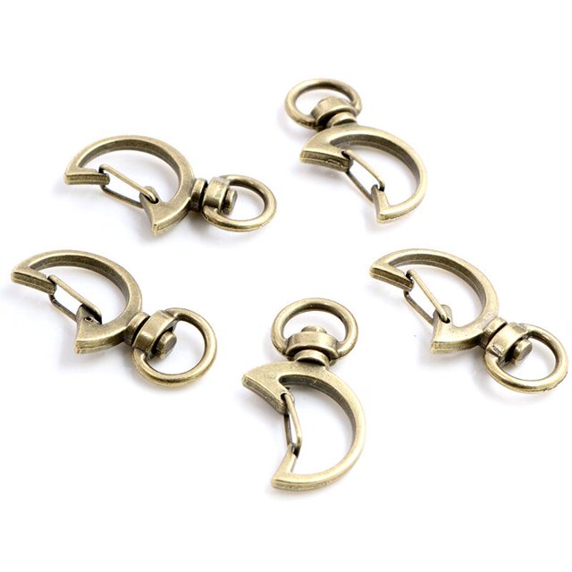 10 unids/lote de hebillas de Clips de gatillo de gancho a presión para llavero, ganchos de broche de langosta para collar, llavero, fabricación DIY Tan Jianjun unisex