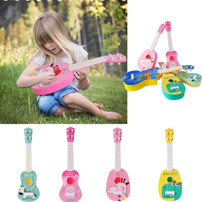 Kids Toy Guitar for Girls Boys, Mini Toddler Ukulele Guitar with 4 Strings for Musical