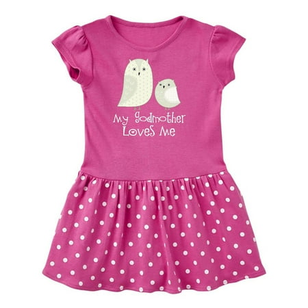 

Inktastic My Godmother Loves Me Gift Toddler Girl Dress