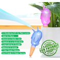 thumbnail image 2 of Macetero con púas de riego automático, riego por goteo, picos de riego, raíces húmedas para plantas, plantas de autorriego más saludables, riego por goteo automático, depósito para pájaros, 4 paquetes Sincero Electrónica, 2 of 5