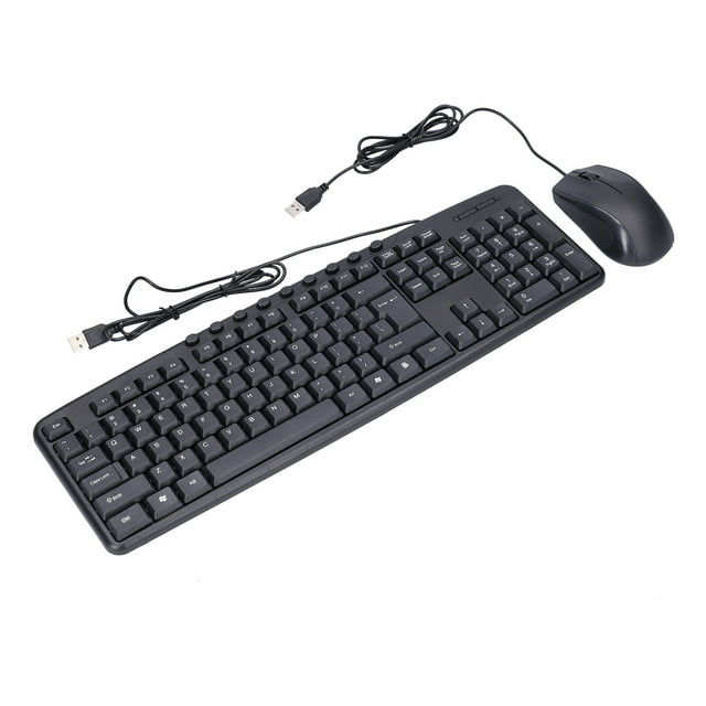 Combo Clavier Souris, Combo Clavier et Souris Filaire Claviers d'Ordinateur Clavier Souris Fiable et Durable
