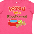 thumbnail image 4 of Inktastic Bloodhound Loved by a (dog Breed) Boys or Girls Toddler T-Shirt, 4 of 5