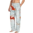 thumbnail image 2 of Xecao Koi Fish Corals,Spring Summer Men's Straight Lounge Pajama Pants: The Ultimate in Comfortable Sleepwear, 2 of 9