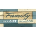 thumbnail image 3 of Gango Home Decor Contemporary Family is a Gift from God & Bless This Home; Two 18x8in Art Prints in Black Frames, 3 of 6