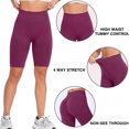 thumbnail image 5 of Women's Seamless High Waisted Biker Shorts, Tummy Control Compression Yoga Workout Shorts, Butt Lifting Contour Athletic Gym Running Shorts, 5 of 7