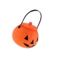 thumbnail image 1 of Billuyoard Halloween Pumpkin Bucket Candy Holder Jar Treat Supply or Handle with Trick Kits de decoración para fiestas, 1 of 6