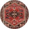 thumbnail image 1 of Ahgly Company Indoor Round Traditional Saffron Red Persian Area Rugs, 4' Round, 1 of 6