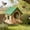 Green, variant on Winter Poetry Upgrade Wooden Bird House Feeder, Hanging Mini Bird Nest, Outdoor Garden Decoration for Courtyard Forest, 7.09x6.30x6.30in Yellow