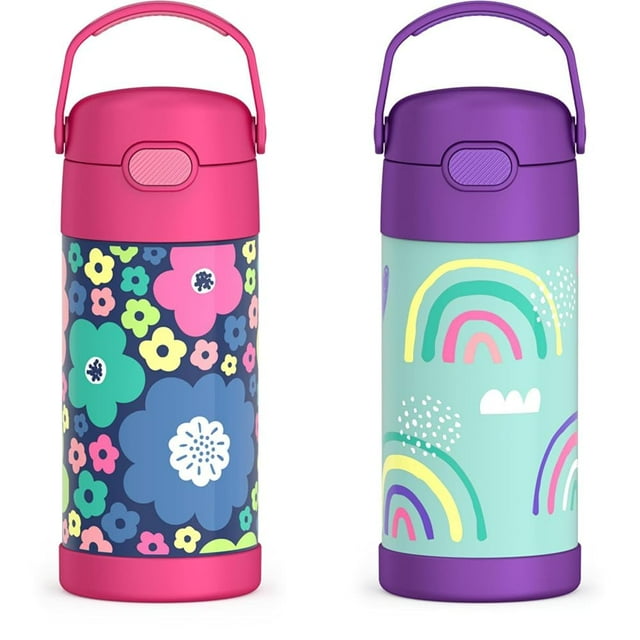 Botella de agua THERMOS FUNTAINER Kids de 350 ml con estampado Straw Mod