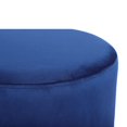 thumbnail image 2 of Taburete Cilíndrico ALTEREGO DESIGN Tapizado en Terciopelo Azul Base de Acero Inoxidable dorado, 2 of 3