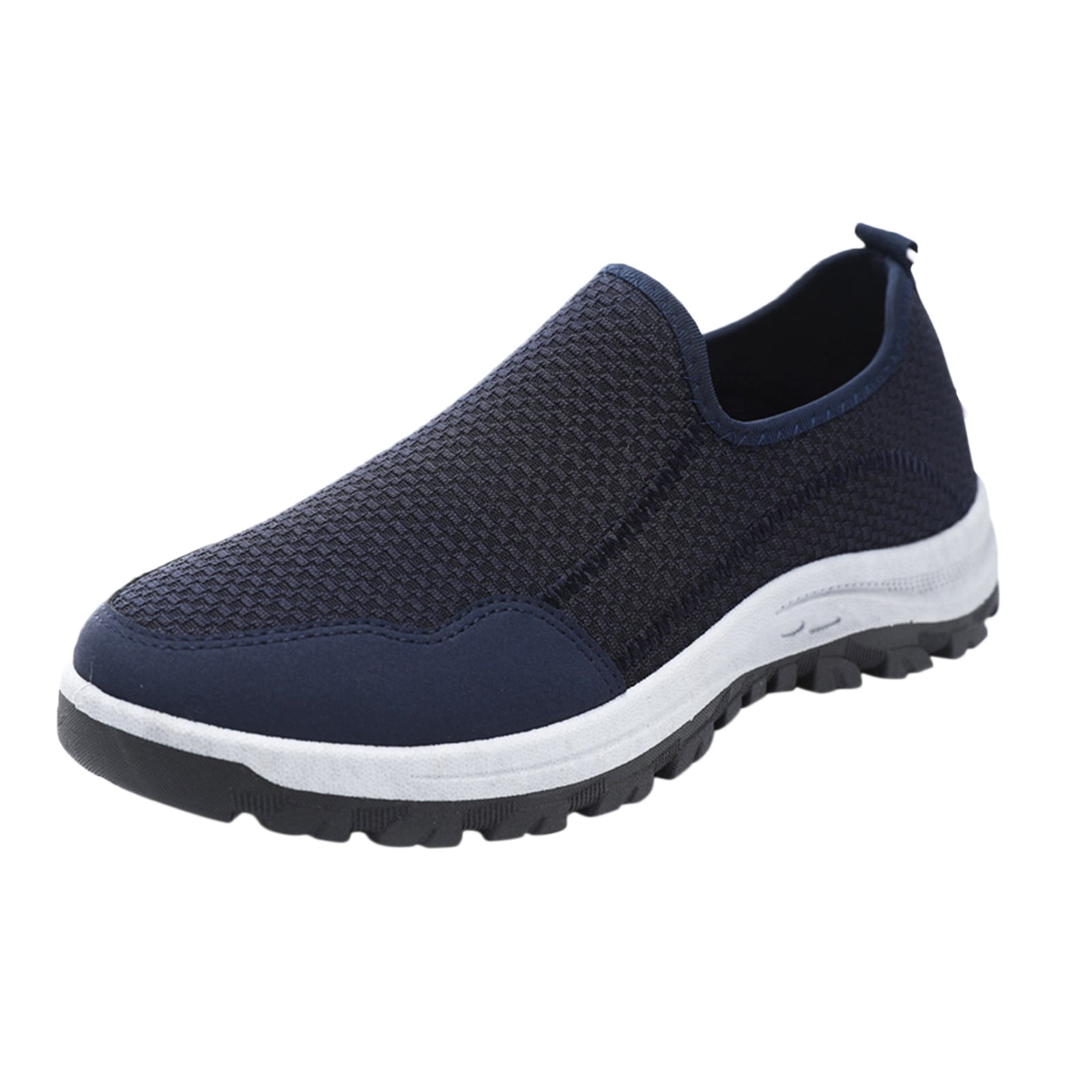  Skechers Men's Max Cushioning Slip-Ins-Athletic Slip-On  Running Walking Shoes with Memory Foam Sneaker, Black, 7