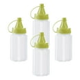 thumbnail image 4 of Botellas exprimibles pequeñas, tarros de especias vacíos, botellas de condimentos transparentes multifuncionales, Mini contenedores para barbacoa de R Botella verde, 4 of 8