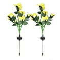 thumbnail image 2 of Light 2PCS 6LED Solar Rose Light Waterproof Flower Light Landscape Garden Lawn Decoration Light for Courtyard, 2 of 8