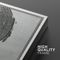 thumbnail image 5 of IDEA4WALL Framed Canvas Print Wall Art Retro Tree Rings Pattern Rustic Illustrations Vintage Wood Ring Digital Art Wall Decorative Contemporary for Living Room, Bedroom, Office - 24"x36"x2 White, 5 of 5