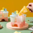 thumbnail image 3 of ShenMo Ice Cream Mold, Set of 9 Ice Cream Molds with Stick, DIY Popsicle Mold, BPA Free Silicone Popsicle Molds, for Popsicles, Ice Cream, Sorbets Food, 3 of 5