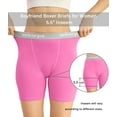 thumbnail image 4 of wirarpa Women's Cotton Boxer Briefs Anti-Chafing Boyshorts Panties 5.5" Inseam 4 Pack(XL, Pink/Blue/Green/Yellow), 4 of 6